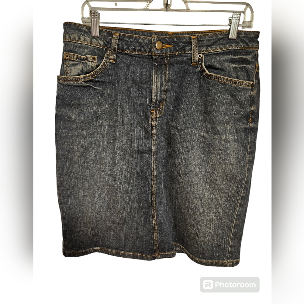 Garnet Hill Denim Skirt Size 12